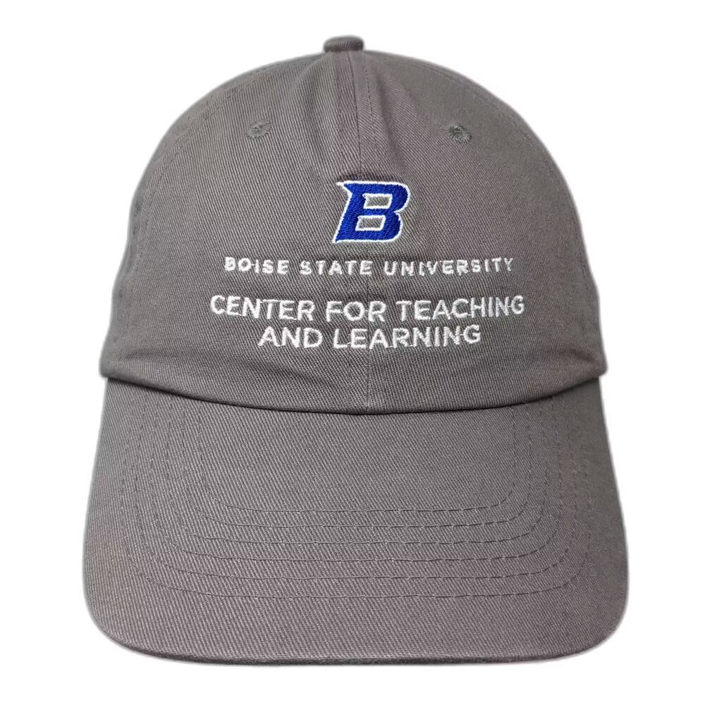 Imagen Boise State University Gray Blue Baseball Cap OS Hat Slideback Cotton
